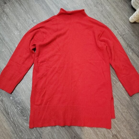 Moth Anthropologie Red Tunic Sweater Sz M - Picture 4 of 8